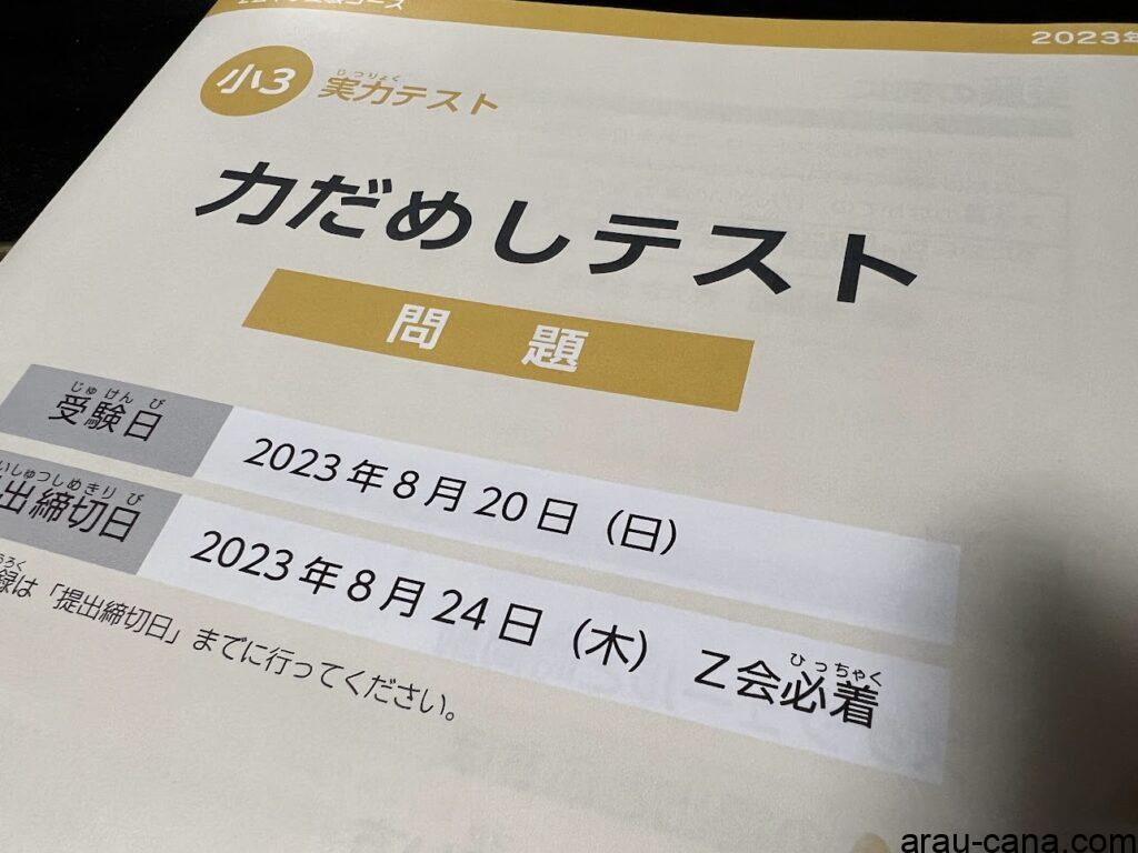 力だめしテスト
